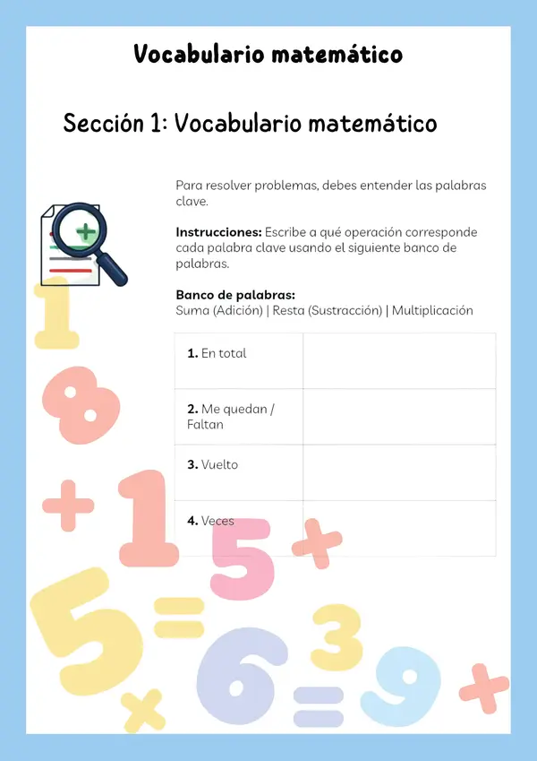 Repaso suma resta y multiplicacion 