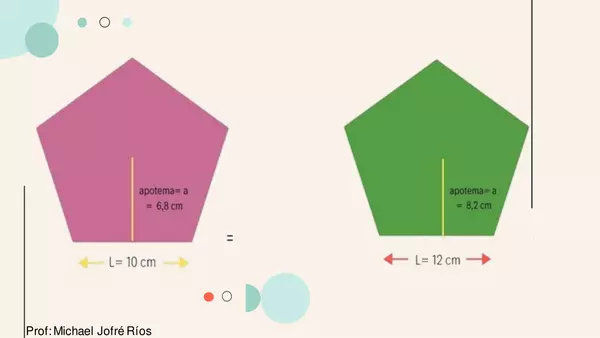 Área y Volumen del prisma de base Pentagonal