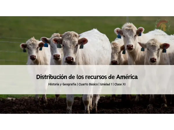 Los recursos de América | Cuarto Básico