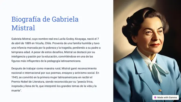 Gabriela Mistral