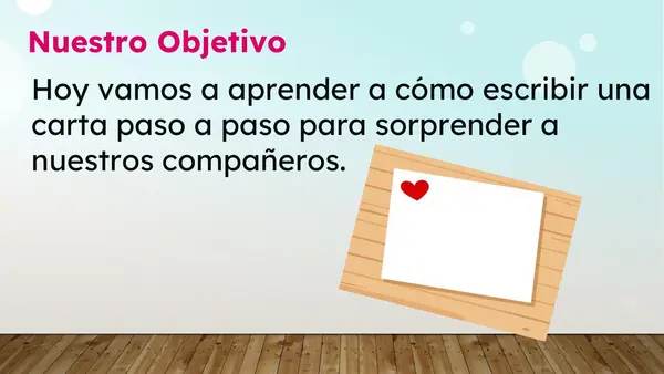 ¡Aprendamos a escribir una carta!