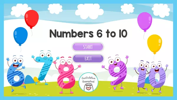 Numbers 6 to 10 PPT | Números 6 al 10 en Inglés