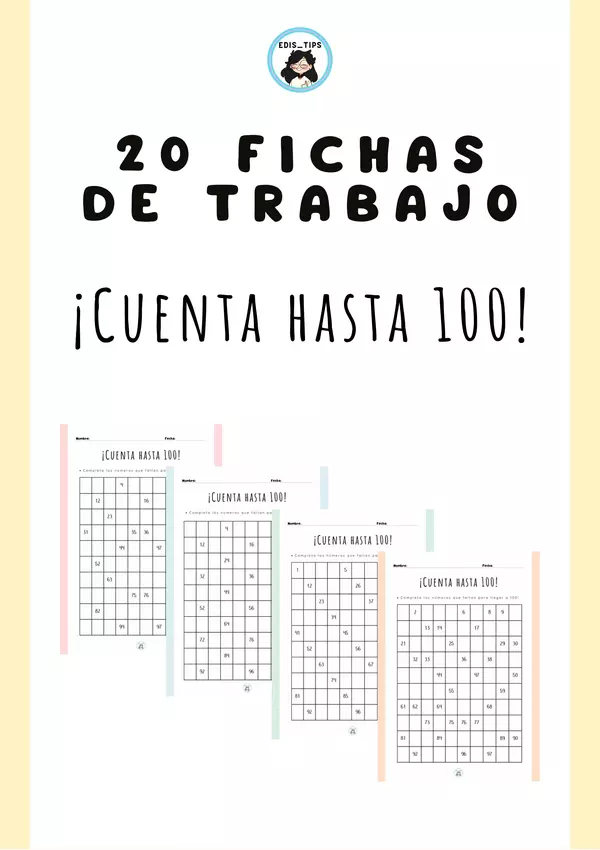 20 FICHAS - ¡CUENTA HASTA 100!