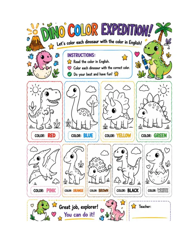 Colores en inglés