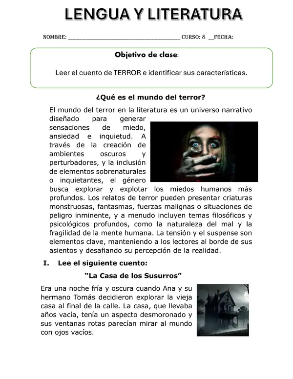 mundos descabellados. mundo de terror.