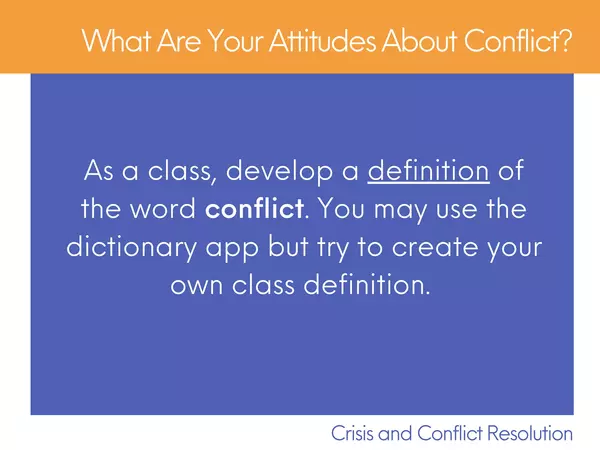 Crisis and Conflict Resolution_ 4 Week Unit on Crisis and Conflict Solution with SDG