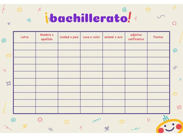 bachillerato 