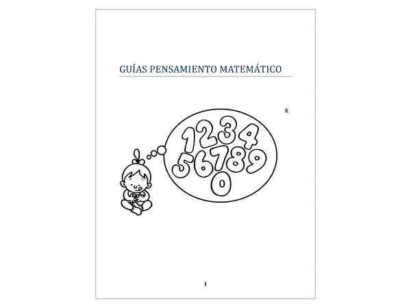 Guia pensamiento matematico prekinder