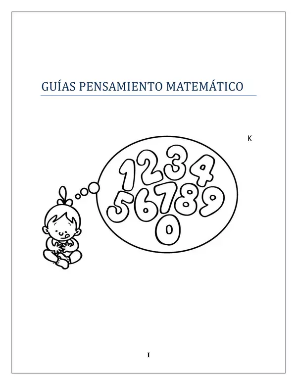 Guia pensamiento matematico prekinder
