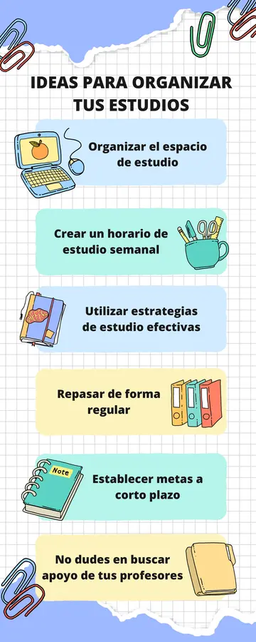 Ideas para Organizar el Estudio