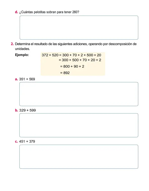 Guía 2°año  "Estimación, Restas, Sumas, Medición"