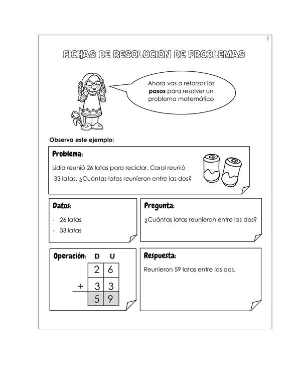 Fichas de resolución de problemas
