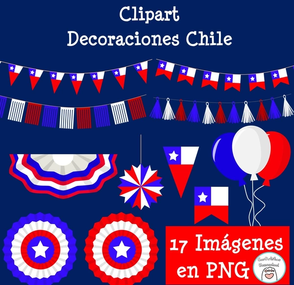 Clipart Decoraciones Chile | Fiestas Patrias