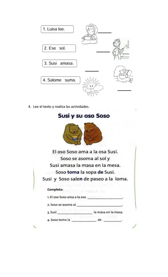 Guía comprensión letra s