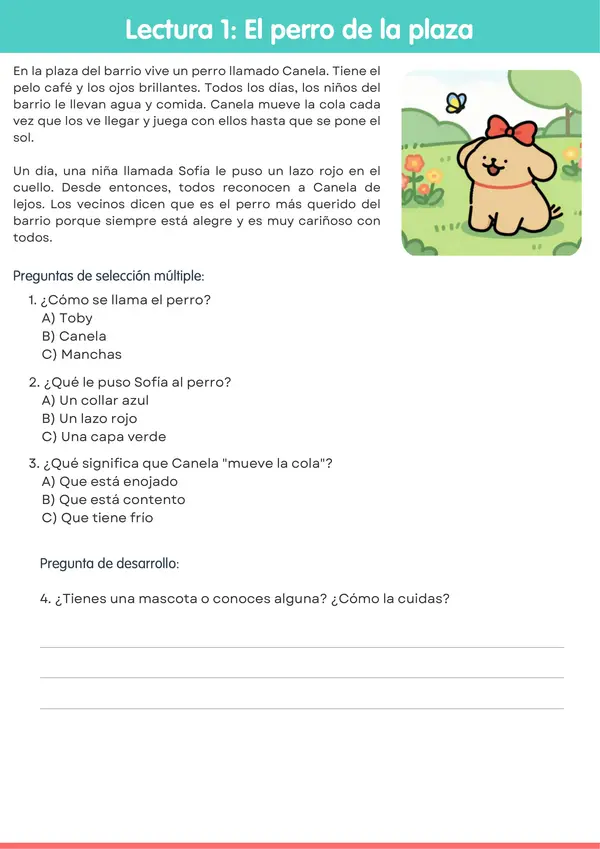 Comprensión lectora 