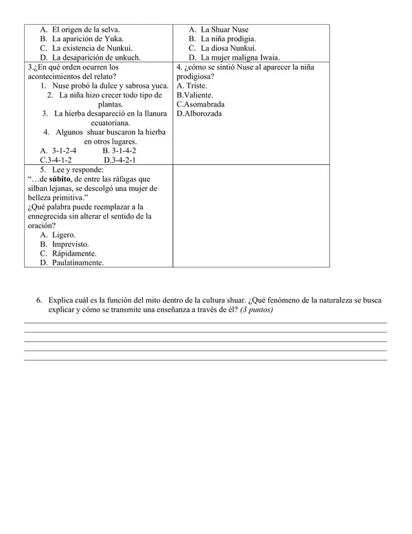 Ensayo exámenes libres nivel 8° básico aplicable como prueba global