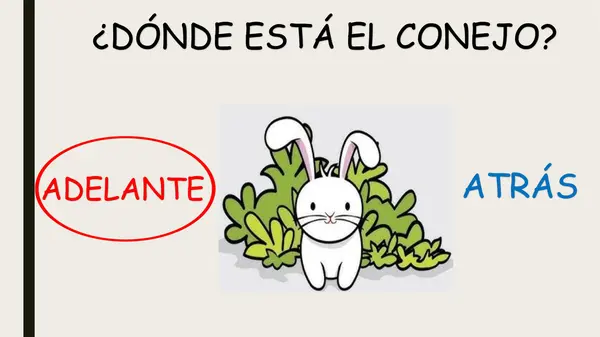 NOCIONES ESPACIALES: ADELANTE-ATRÁS