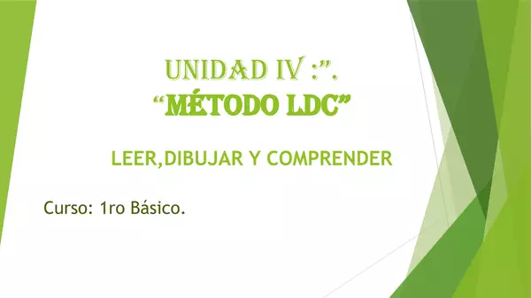Presentacion primero basico, resolviendo problemas con metodo LDC