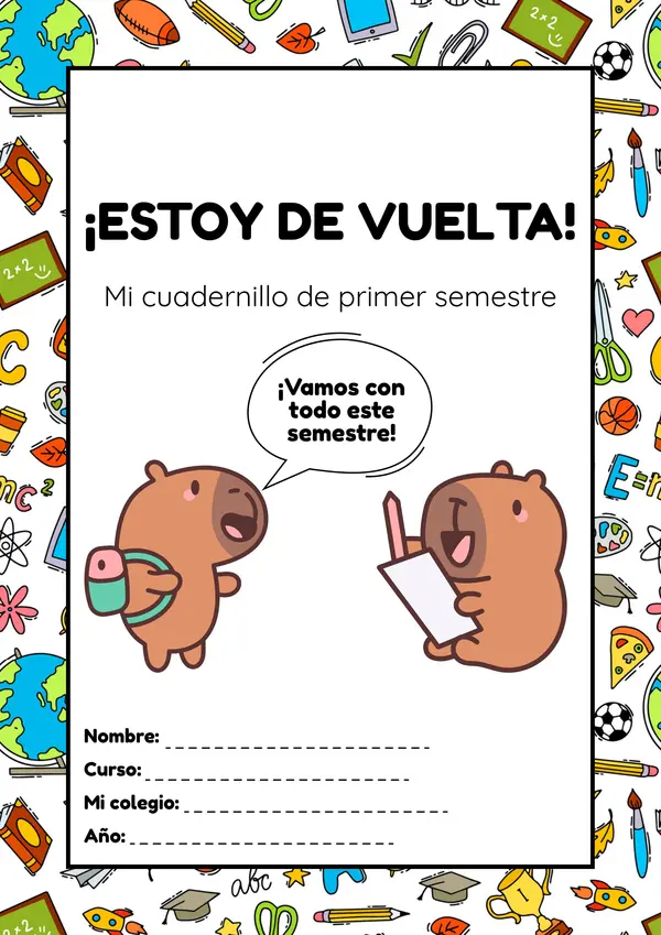 KIT: ¡Estoy de vuelta! (a color y en blanco y negro)