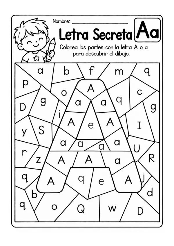 27 actividades para reconocer y pintar las 27 letras del abecedario | Mayúsculas y minúsculas