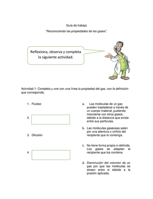 Explorando las Propiedades de los Gases, SEPTIMO BASICO