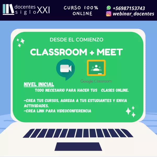 Curso Classroom y Meet (2 horas de video)