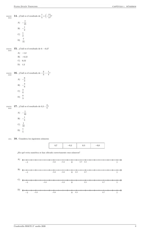 Cuadernillo SIMCE Matemática 2 medio