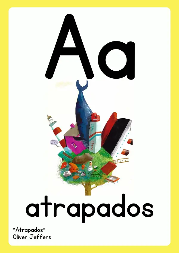 Abecedario día del libro - personajes y libros famosos
