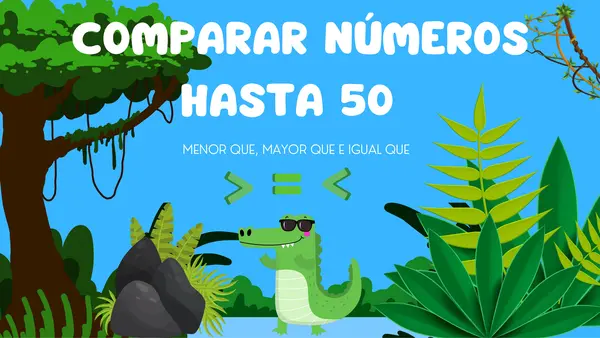 Comparar números hasta 50 (signos igual que, menor que e igual que)