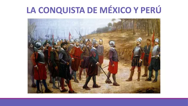 La conquista de México y Perú