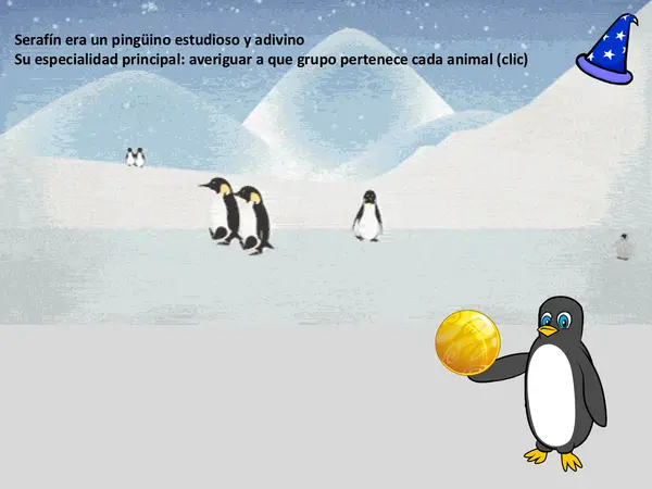 Pinguino Adivino. Adaptación interactiva del libro de Victoria Hurtado