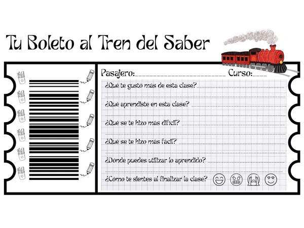 Ticket de salida triple función.