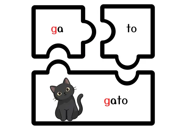 Puzzle palabras método matte