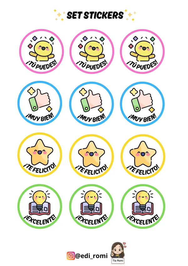 Stickers motivacionales 