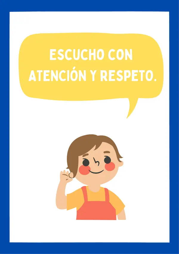 Posters normas para sala de clases