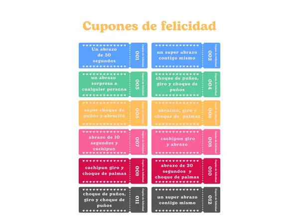 cupones o vale por