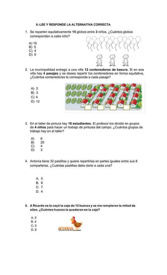 EVALUACION MATEMATICAS 