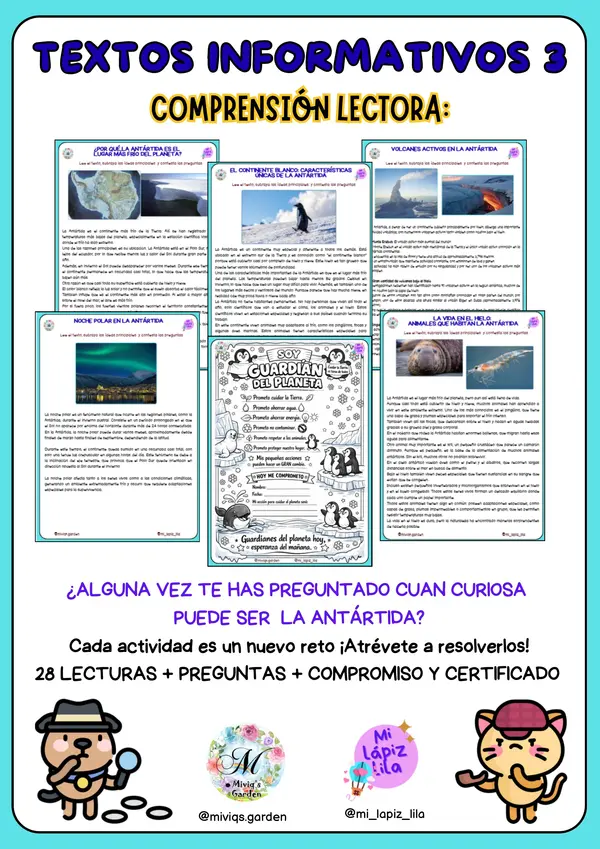 Curiosidades de Antártida (28 Textos Informativos)