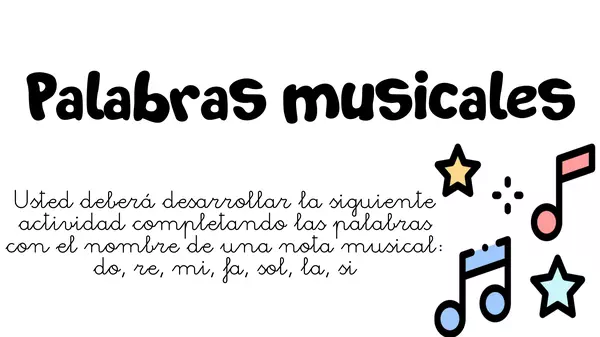Palabras musicales