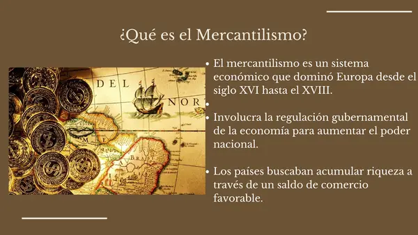 Mercantilismo y viajes de exploración