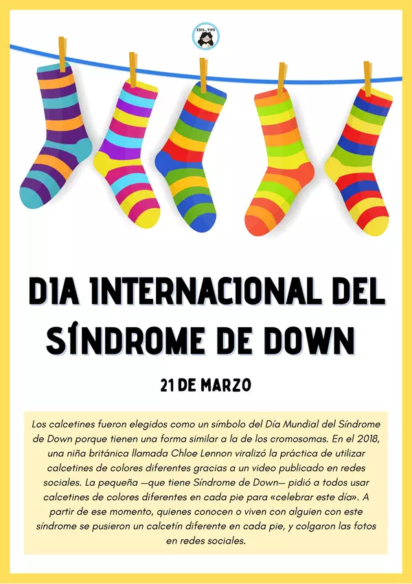 DÍA INTERNACIONAL DEL SÍNDROME DE DOWN - RECURSO