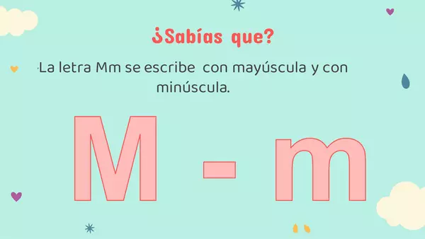 Grafema y fonema de la letra "Mm"