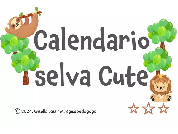 Calendario Móvil Selva Cute
