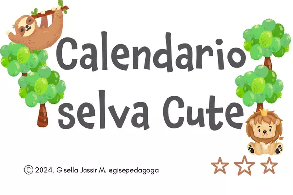 Calendario Móvil Selva Cute