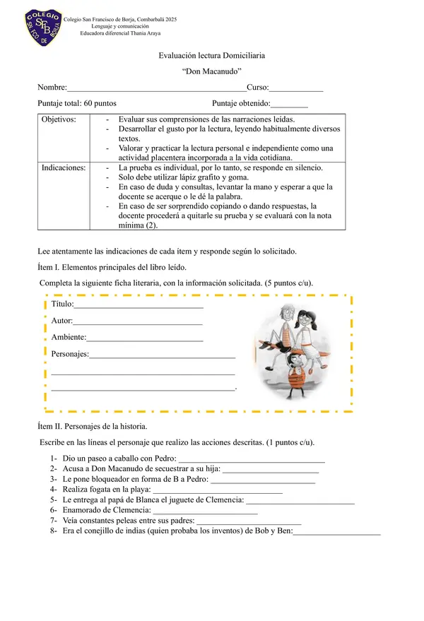 Lectura domiciliaria "don Macanudo"