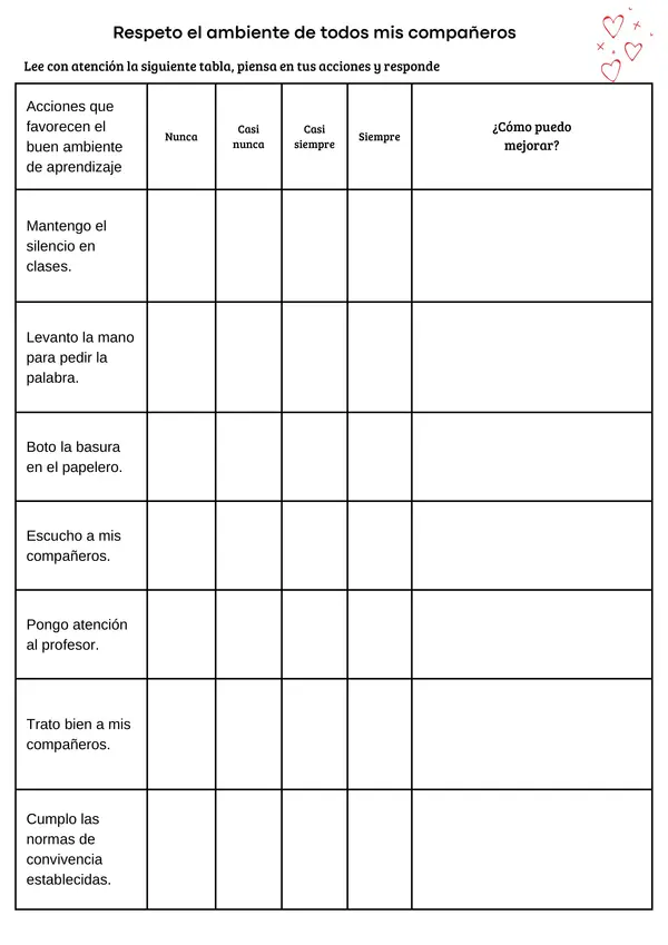 Ficha de Orientación: Solidaridad y Respeto - Prevención de la Violencia