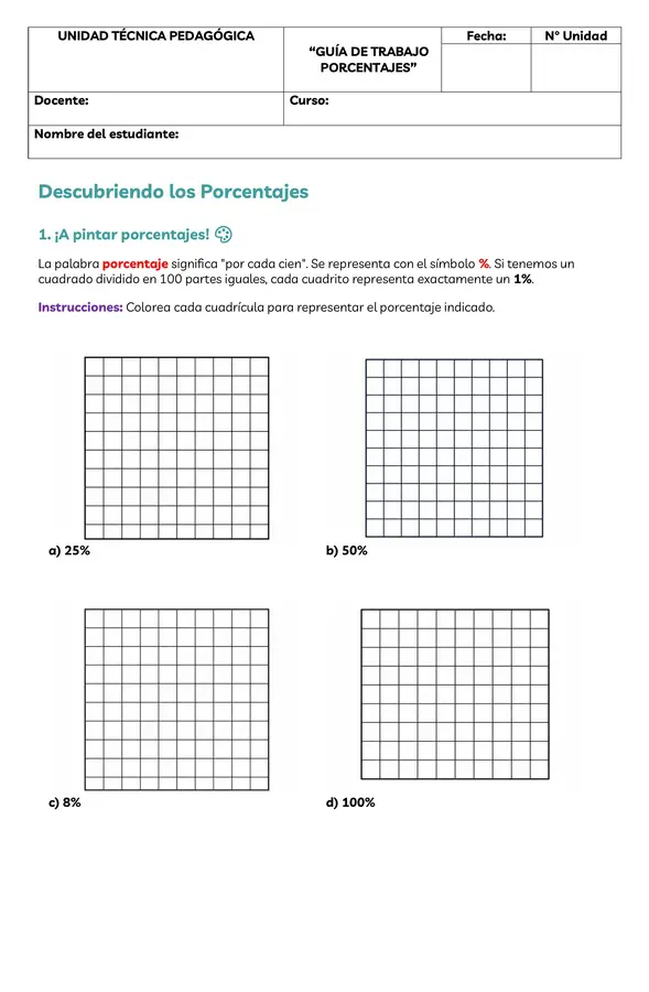 PORCENTAJES