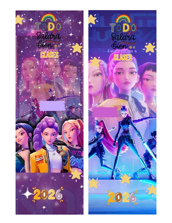 Porta lápiz 2026 - Guerreras K-POP