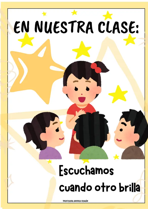 🌟 Todos brillamos como estrellas  Pack de normas de convivencia – 6 carteles imprimibles