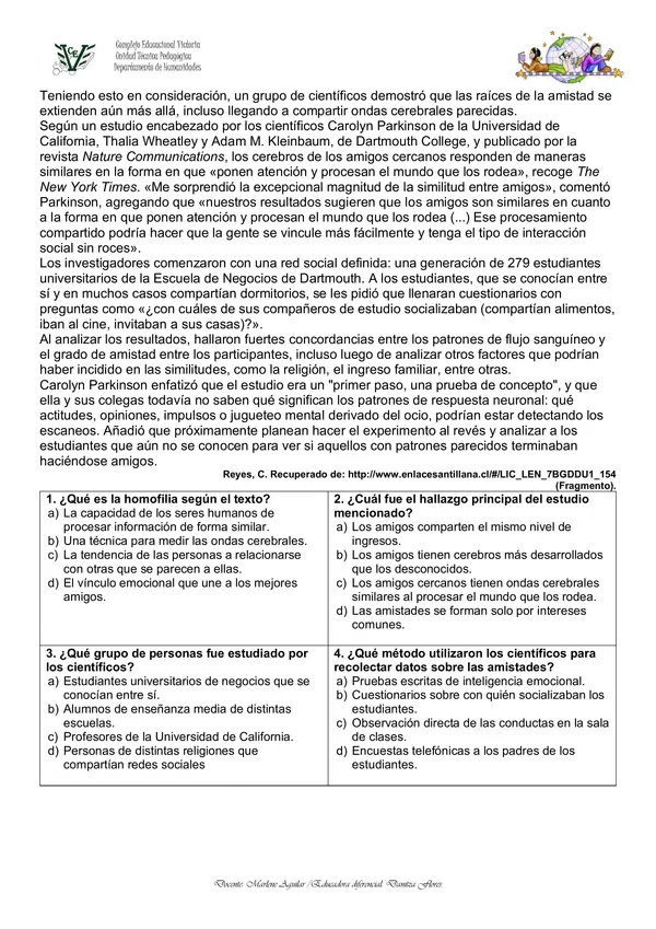 PRUEBA UNIDAD 1 SÉPTIMO BÁSICO.   LENGUA Y LITERATURA 